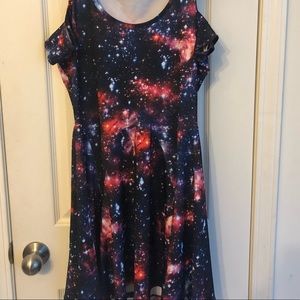 Galaxy dress, M, Hot Topic, never worn